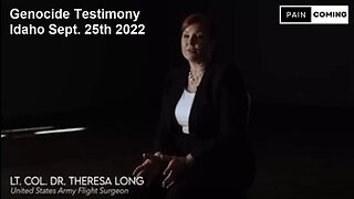 Genocide Testimony Lt. Col. Dr. Theresa Long In Idaho On September 25th 2022