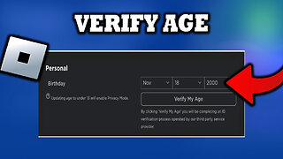 How To Verify Your Age On Roblox