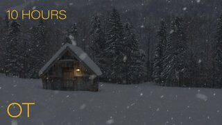 BLIZZARD | A Very Sleepy Snowstorm | Relaxing Winter Background Sounds | Heavy Wind & Snow| 10 HOURS