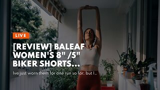[REVIEW] BALEAF Women's 8" 5" Biker Shorts Compression High Waist Spandex Yoga Shorts 4 Pocket...