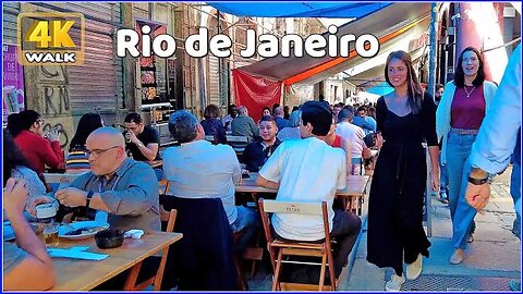 【4K】WALK 🇧🇷 Beautiful Downtown - Rio de Janeiro - BRAZIL 2023 Travel