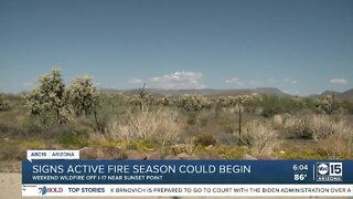 Signs that an active wildfire season could be on the horizon