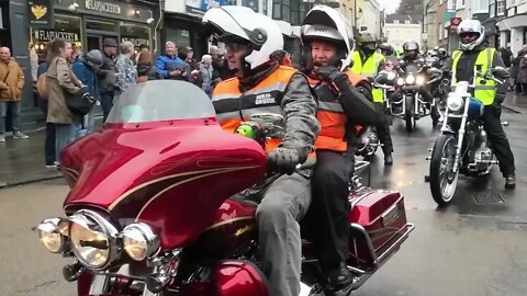 Harley Davidson Riders Visit Wells