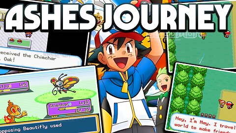 Pokemon Ashes Journey - GBA ROM Hack, play as Ash Ketchum in Kanto with new rivals, gen 8, and more