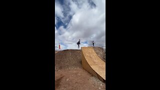 First Backflip On MTB