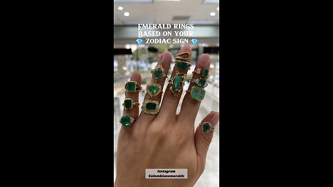 All Zodiac sign Colombian emerald and diamond fine jewelry styles and designs