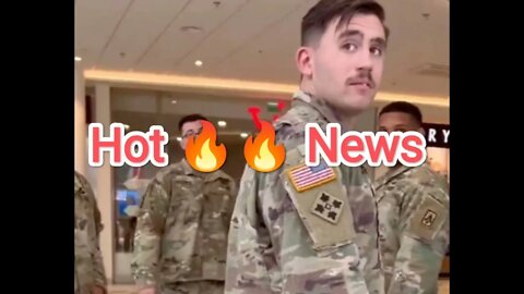 Video shows racist hurling slurs and insults at US troops walking through a mall