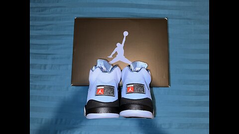 Air Jordan 5 Retro UNC University Blue Unboxing and On Feet View