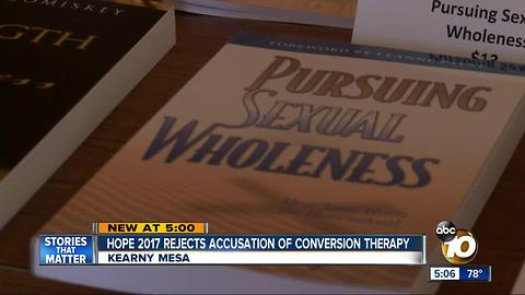 Hope 2017 rejects accusation of conversion therapy