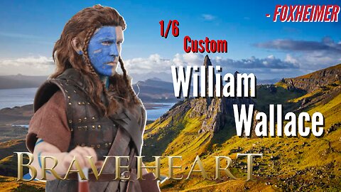 1/6 Scale William Wallace War Paint 3 Braveheart action figure custom head sculpt #MelGibson