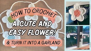 How to crochet a flower (and turn it into a garland!)