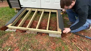 Trex ramp for shed