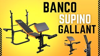 Estação Musculação Banco Gallant Gbs1h03a-pt Supino Extensor e Flexor Parte 01