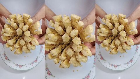 Crispy Flower Eggplant Recipe | Crispy Baingan Pakora Recipe | Iftar Special | #Shorts | PMF