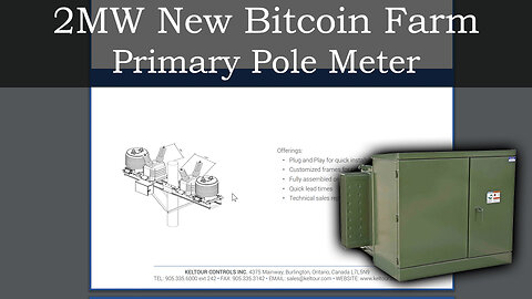 2MW New Bitcoin Farm - Primary Pole Meter