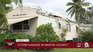 Mobile home suffers damage after strong storms hit Martin County