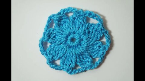 How to crochet simple puff motif short tutorial by marifu6a