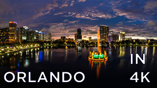 Orlando Florida Night Time Tour by Drone in 4k - Mavic Air 2s and the Orlando Skyline