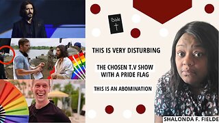 The Chosen t.v show with a pride flag(abomination)