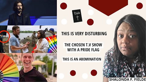 The Chosen t.v show with a pride flag(abomination)