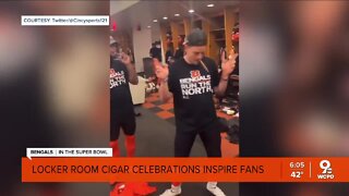 Bengals' locker room cigar celebrations inspire fans