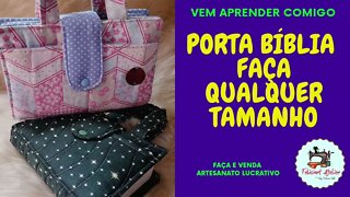 Como Fazer Porta Bíblia com Dicas para Qualquer Tamanho. #vemaprendercomigo #costuracriativa