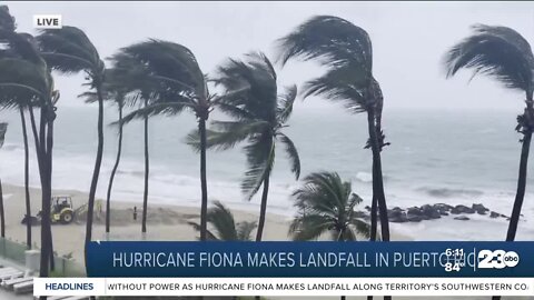 Hurricane Fiona makes landfall in Puerto Rico