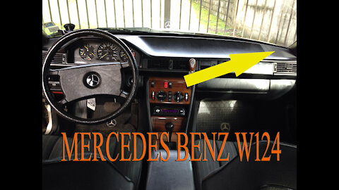 Mercedes Benz W124 - how to remove the front speaker cover DIY