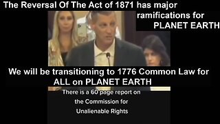 The Reversal Of The Act of 1871 has major ramifications for PLANET EARTH - Restored Republic
