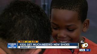 Barrio Logan students get much-needed shoes