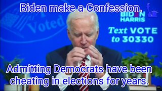 Biden claims Democrats have been cheating on the votes for YEARS.