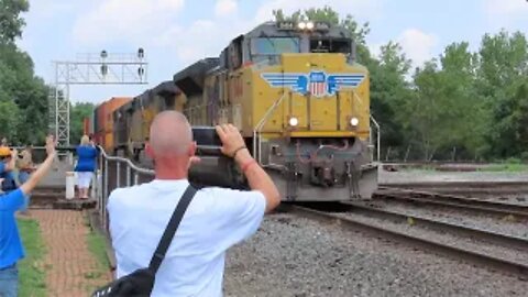 Union Pacific Power on NS 234 Intermodal Train with from Marion, Ohio August 21, 2021