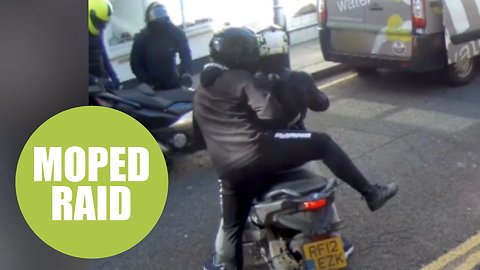 Police release footage of another moped-enabled raid in posh central London