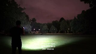 Beamshot demonstration of Nextorch E52: a nice floody EDC