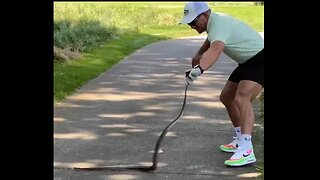 Michael Chandler finds a wild TJ Dillashaw lurking in the grass during golf session