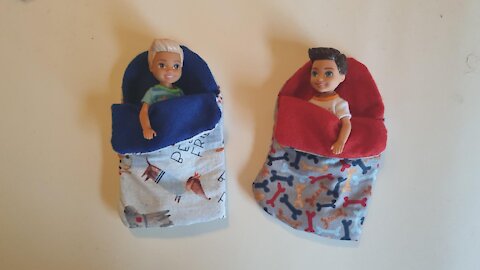 Doll Sleeping Bag DIY - Miniature Sleeping bag DIY