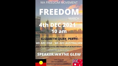 Perth Freedom March 3rd December 2021