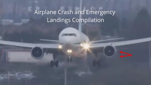 Airplane Crash and Emergency Landings Compilation