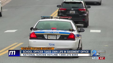 School resource officer dies of "self-inflicted gunshot wound" in his office at high school