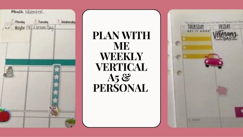 Plan with Me - Weekly Vertical Layout