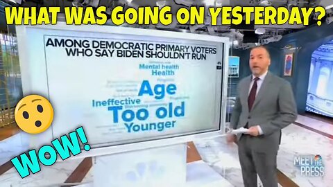 Yesterday, Mainstream Media was DUNKING on Biden and his Age…WHY?