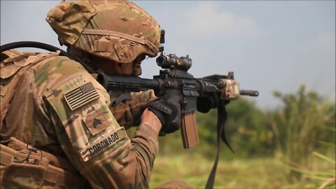 U.S. Soldiers Participate in the Combined Arms Live-Fire Exercise During Super Garuda Shield 22