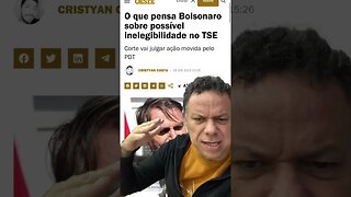 O que pensa Bolsonaro sobre possível inelegibilidade no TSE #shortsvideo