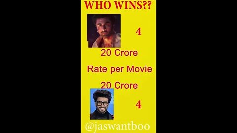 Ranbir Kapoor VS Ranveer Singh Comparison by Statistics | Who is Better ? #bollywood #memes #shorts