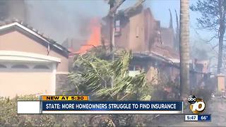 State: More homeowners struggle to find insurance