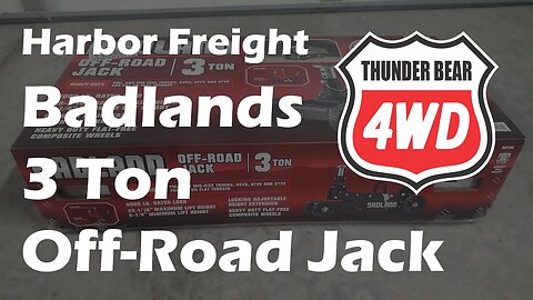 Harbor Freight Badlands 3 Ton Off Road Jack