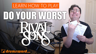 ★ Do Your Worst (Rival Sons) ★ Drum Lesson PREVIEW | How To Play Song (Mike Miley)