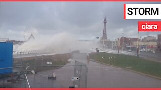 Storm Ciara hits one of Britain's most iconic seaside resort