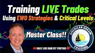 Mastering LIVE Trades - Using EWO Strategies & Critical Levels For Stock Market Success