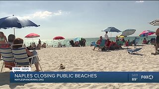 City of Naples closing all public beaches